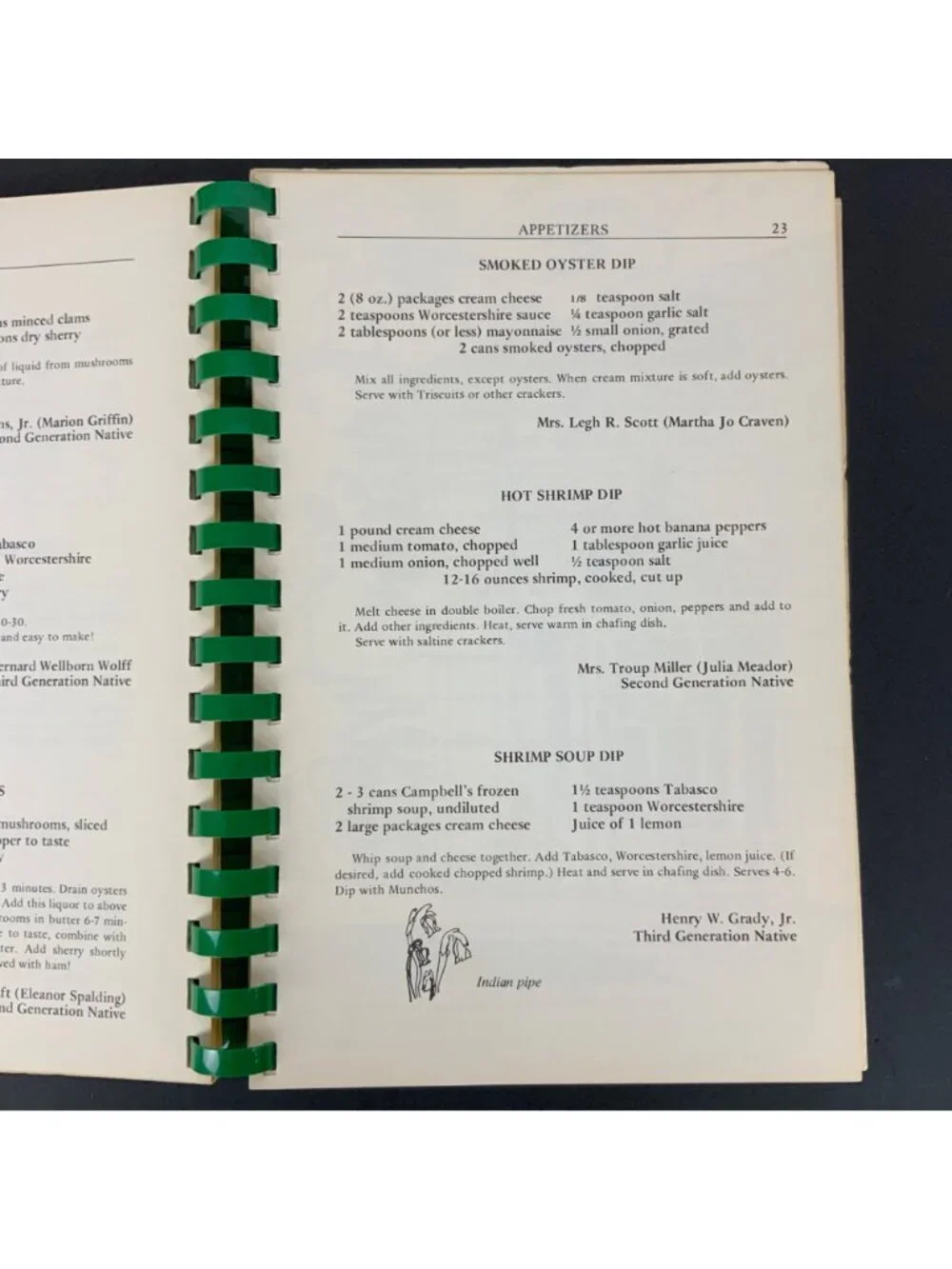 Atlanta Natives Favorite Recipes Spiral-Bound Cookbook 1980 Georgia USA Vintage